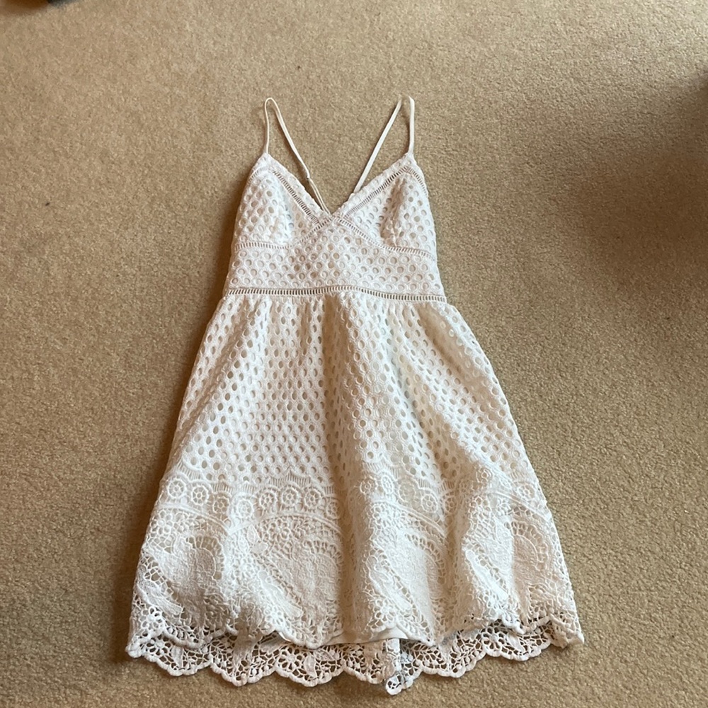 A&F white dress
